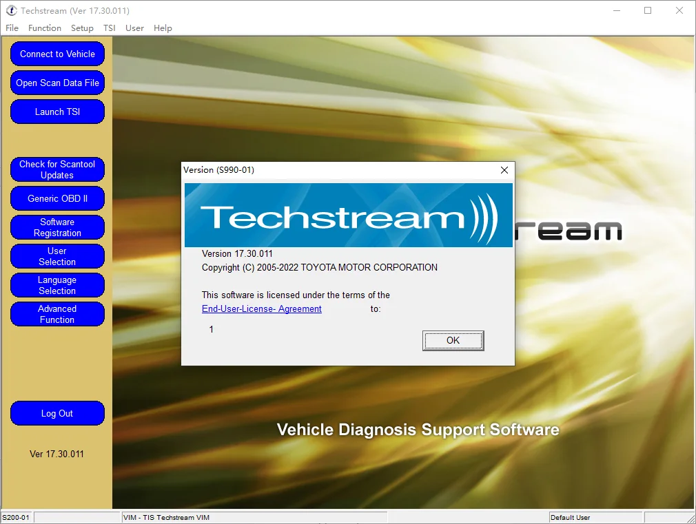 Newest Version 11/2023 FOR TOYOTA TIS Techstream 18.00.008 Software Link and Active Code Work with MINIVCI MINI VCI