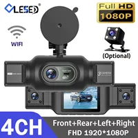 4 canales DVR para coche Full HD 1080P Wifi Dash Cam 4 cámaras Dashcam grabadora de vídeo visión nocturna caja negra cámara de cabina 24H estacionamiento