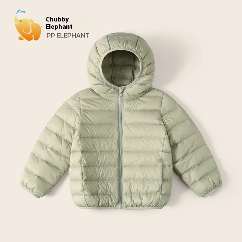 Winterkleidung für Jungen und Mädchen, leichte Daunenjacke, mittelgroßer, verdickter warmer Kindermantel mit Kapuze – Detail 37
