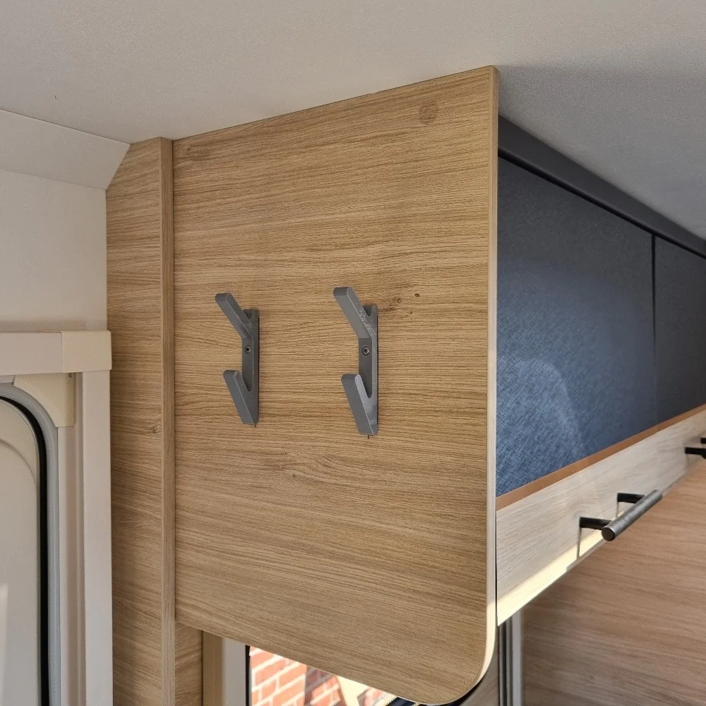 2pcs 3D Printed Hooks for Home, RV and Wardrobe | Easy Installation, Universally Applicable, Saving Space