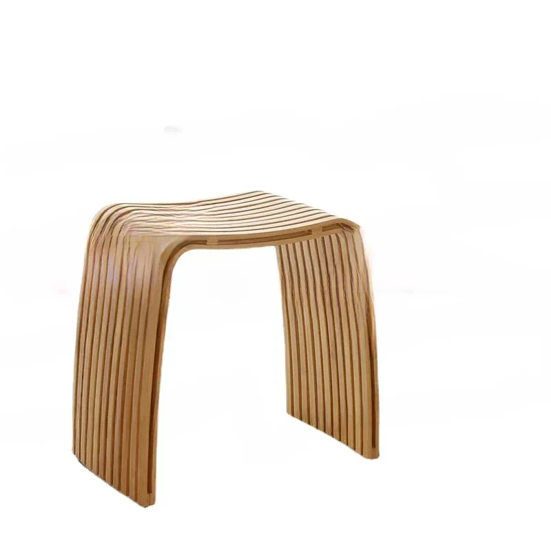 

Living Room Furniture Bamboo Weaving Chair Porch Shoe Changing Stool Bathroom Office Footstool Leisure Seat Dining