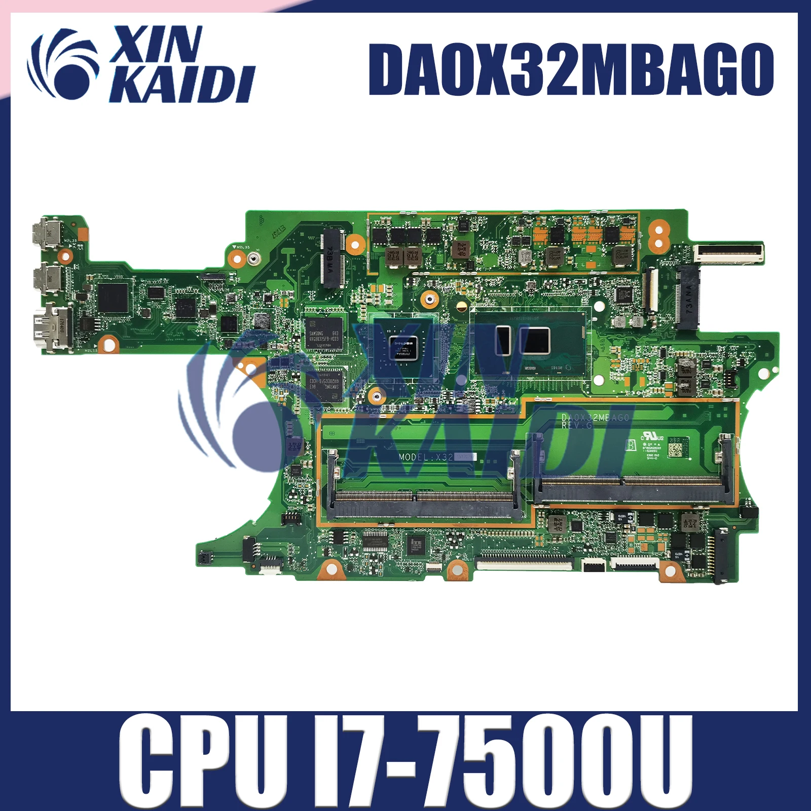 DA0X32MBAG0 Notebook Mainboard For HP Spectre X360 15-BL Laptop Motherboard i7-7500U CPU DDR4 940MX V2G 911083-001 911083-601