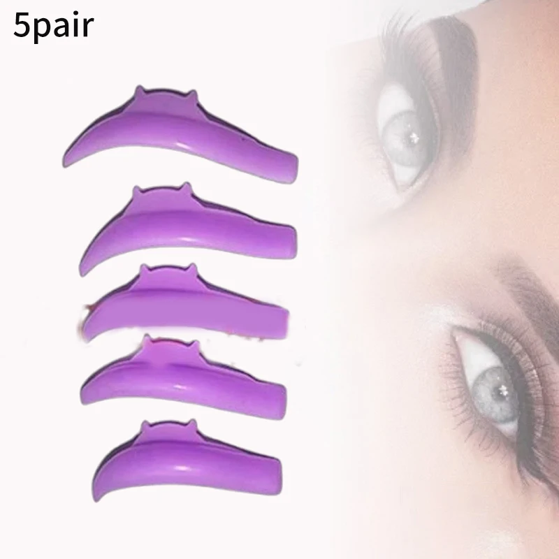 5 Pairs Silicone Eyelash Perming Pad Lashes Rods Shield Lifting 3D Eyelash Curler Accessories Applicator Makeup Tool