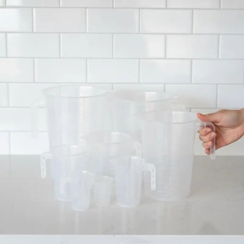 The Measuring Cups Are Sturdy And Have Precise Markings For Capacities Of 100/250/500/1000ml
