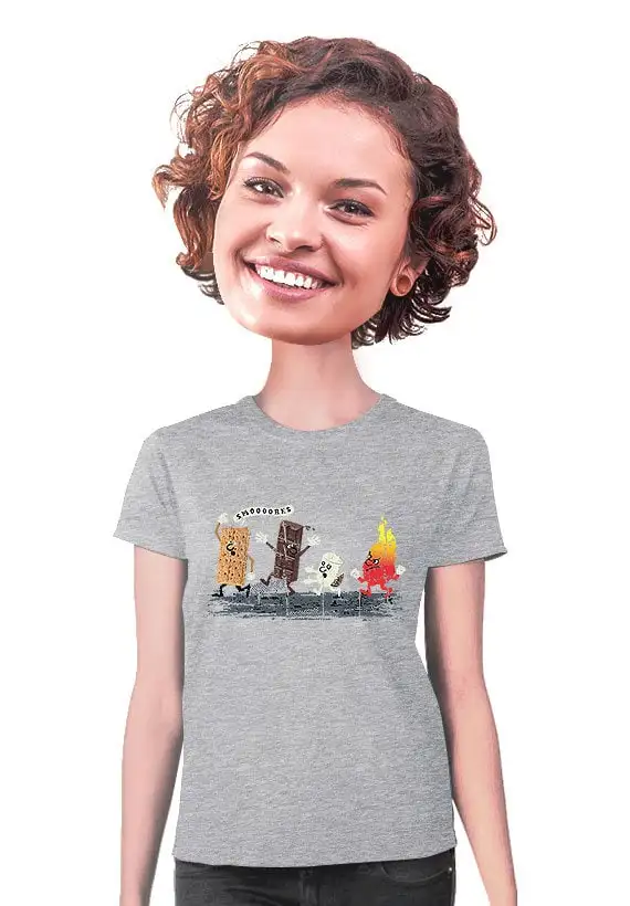 Smores Funny Gifts Geeky T Shirt Camping Gear Gift Chocolate Marshmallow Lovers Unique Novelty Tee S 2Xl