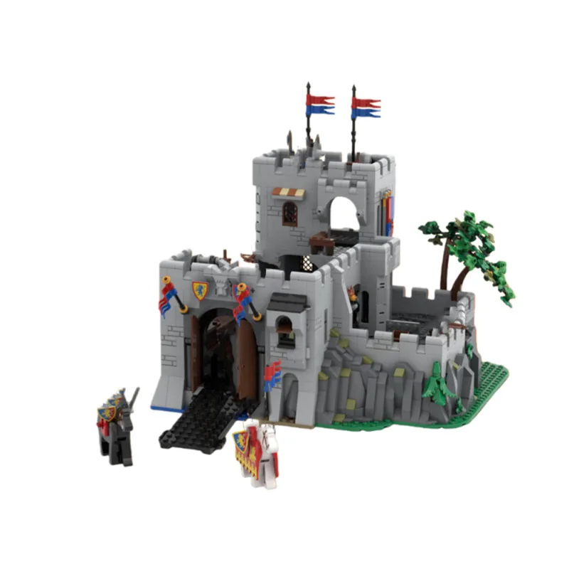 

MOC Medieval Architecture Castle Model - Small Particle Building Blocks Toy Set - Total 2171 Pieces - Suitable for All Enthusias
