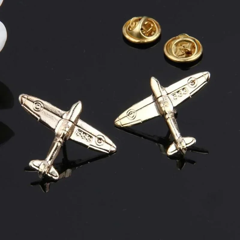Fashion Brooches Clothes Accessories Aircraft Metal Brooch Pins Plane Enamel ButtonShirt Denim Jacket Collar Lapel Badge Jewelry