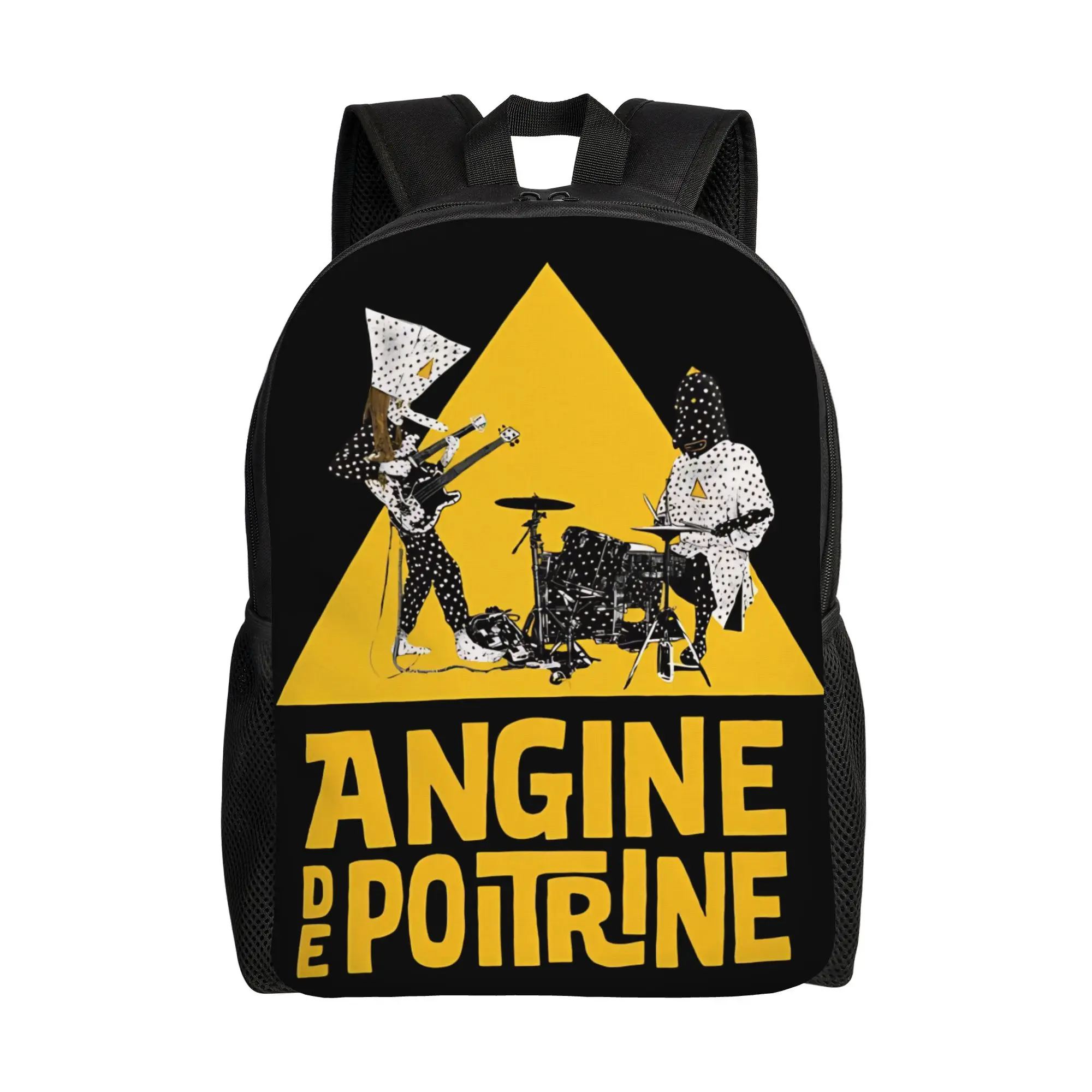 

Angine De Poitrine Rockmusic Classical Backpack Outdoor Student Business Daypack for Men Women Laptop Shoulder Bag