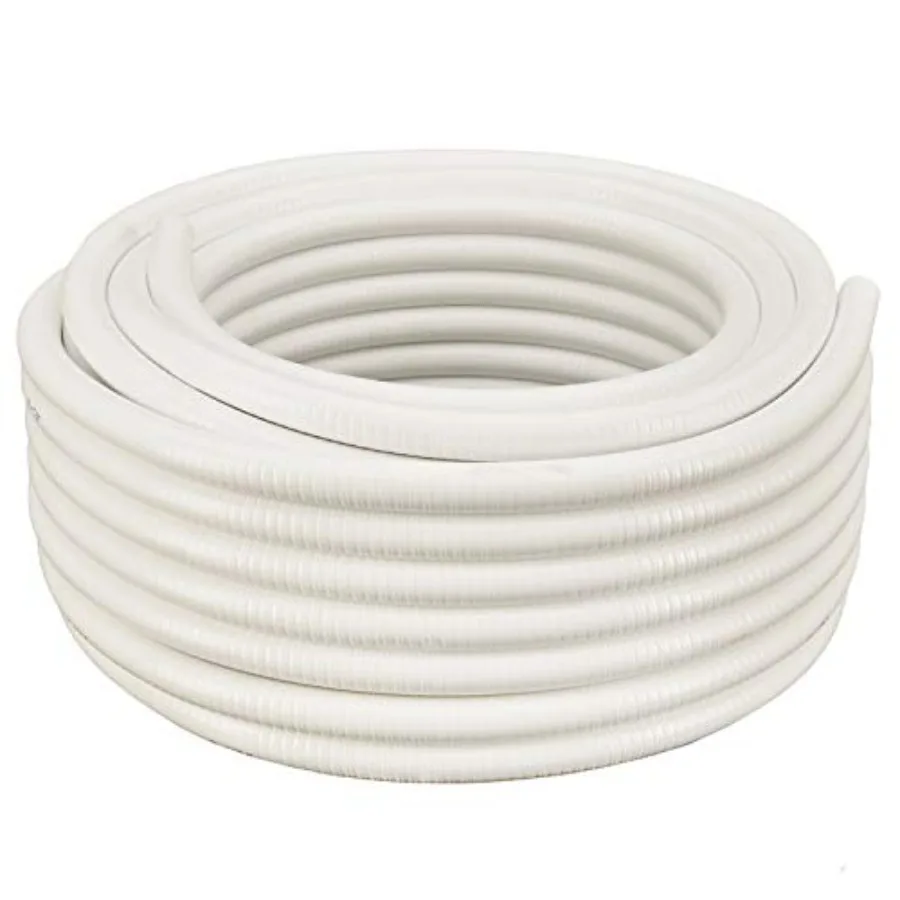 

2 Dia. x 10 ft. White Flexible PVC Pipe Hose and Tubing for Water Gardens Koi Ponds Irrigation Pools and Spas