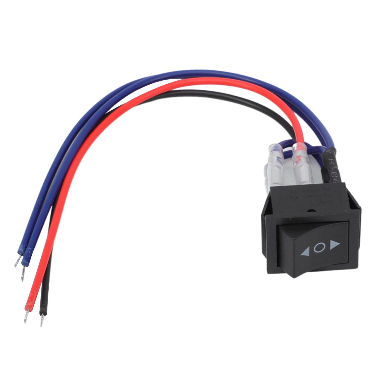 12V DC Motor 10A 6 Pin 3 Position Momentary ON-Off-ON KCD2-223-M-JT Toggle Switch Black Polarity Inverter With Wire