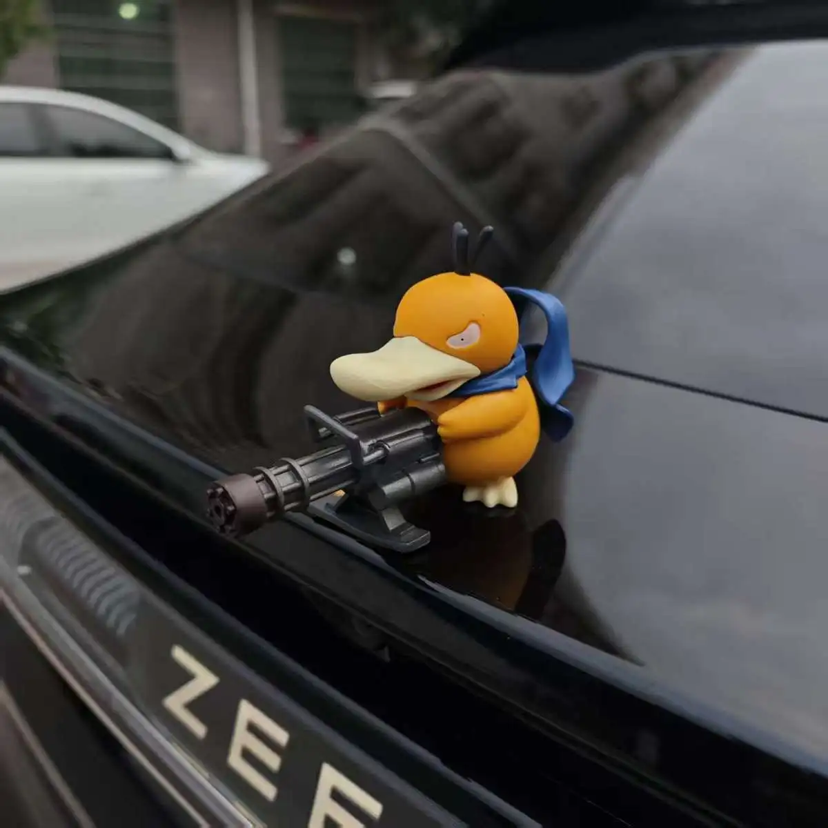 Pokémon Psyduck Auto-Motorhauben-Ornament Kleine Figur Auto-Dekoration Road Bandit Gatling Auto-Heckfigur Spaßspielzeug – Detail 8