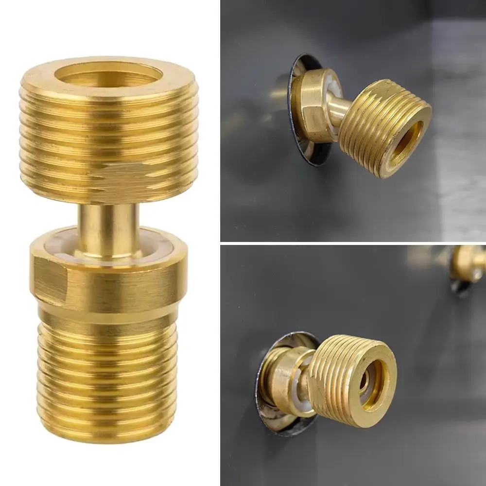Copper Angled Curved Foot 360° Rotatable Angle Adjustment Eccentric Screw Corner Wall Mounted Lengthened Shower Faucet Adapter