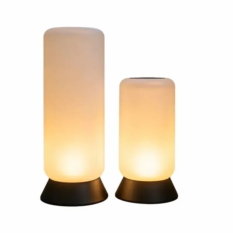 New lawn light outdoor camping atmosphere light, garden courtyard luminous cylindrical solar decorative landscape light