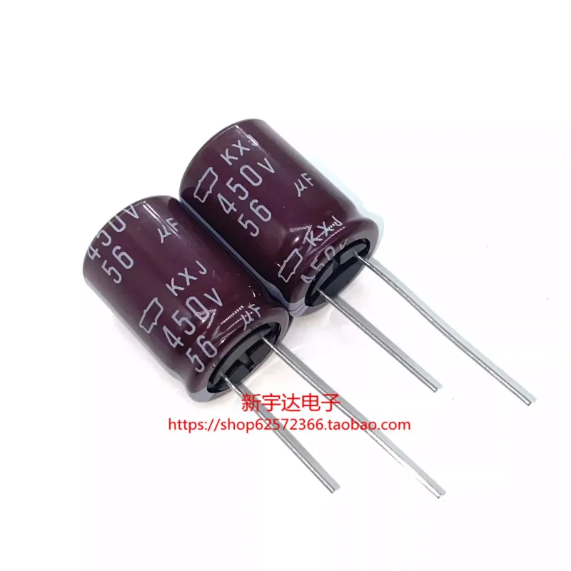 

10-100PCS 450V56UF 18X25 Japanese Black Diamond KXJ high-frequency long-life electrolytic capacitor 56UF450V