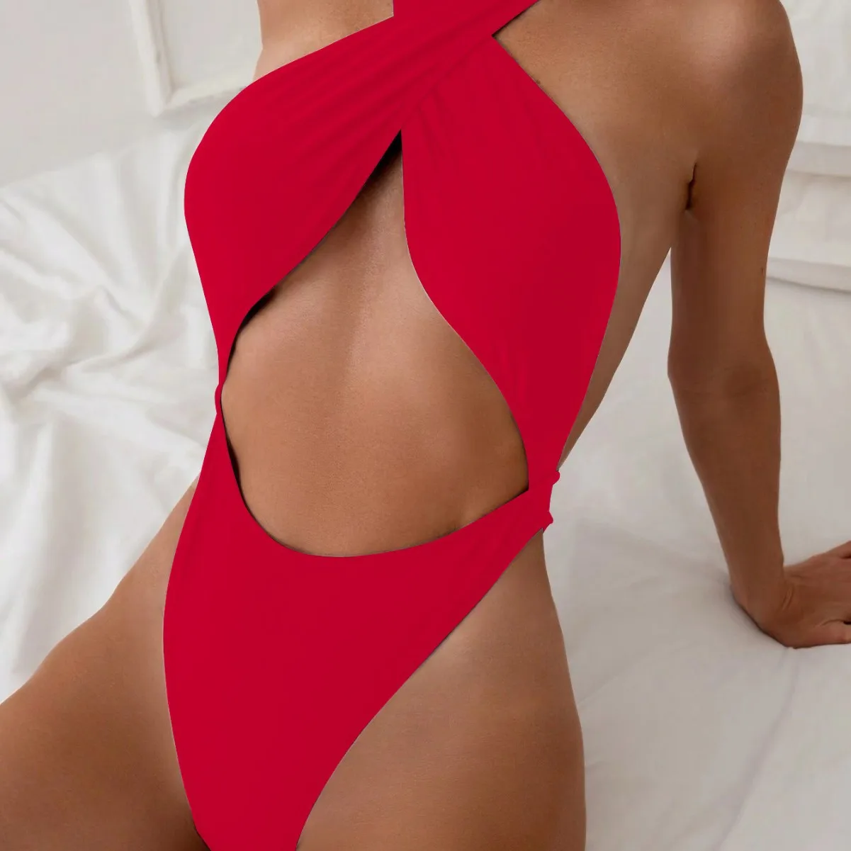 one-piece bikini halter tight backless sexy bikini  ملابس سباحه نسائيه swimming suit for women bathing suit купальник женский