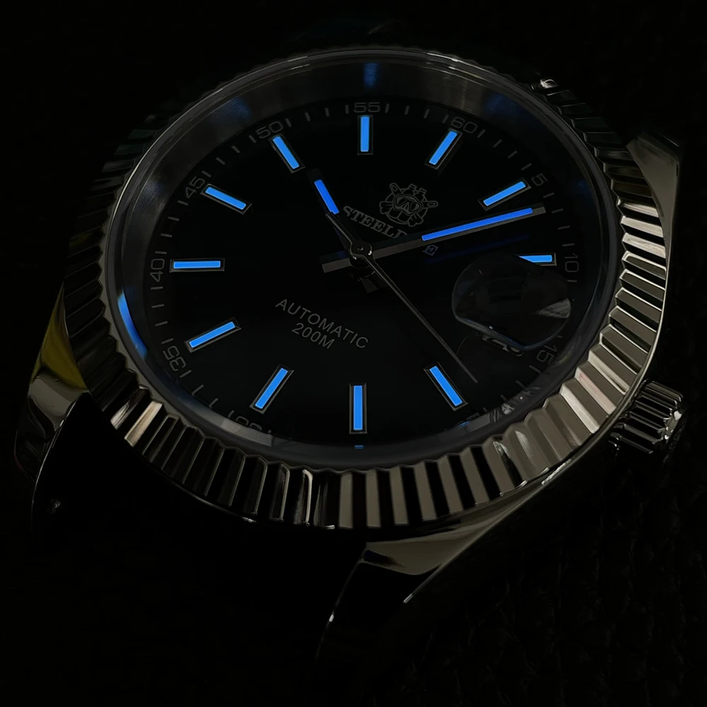 SD1933 Hot Selling No Bezel 39mm Steeldive 30ATM Water Resistant NH35 Automatic Mens Dive Watch Reloj