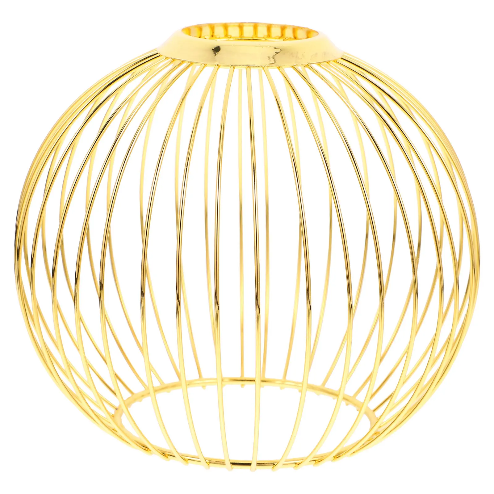 سلك الحديد عاكس الضوء خمر النمط الصناعي الجوف خارج غطاء مصباح للمنزل مطعم مقهى سلك معدني الزخرفية #1