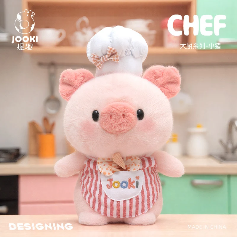 

Catching Fun Chef Series Pig Plush Toy Cute Doll Sleeping Pillow Girl Doll Birthday Gift