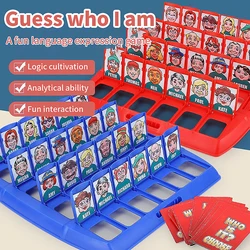 Who Is It Family Memory Guessing Game Kids Funny Montessori Antistress Toy Gift Classic Board Interactive Party Game