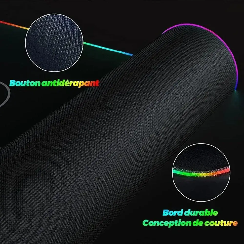 Imagem -03 - Aorus Rgb Mouse Pad com Luz Led 900x400 Xxl para Computador Gamer Teclado com Grande Borda de Bloqueio