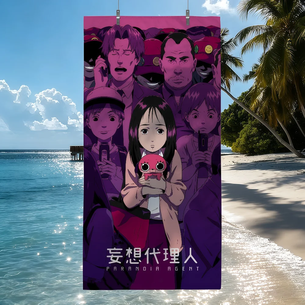 Anime Paranoia Agent Towel Sports Quick Dry Travel Camping Sandproof Soft Light Large Beach Towel