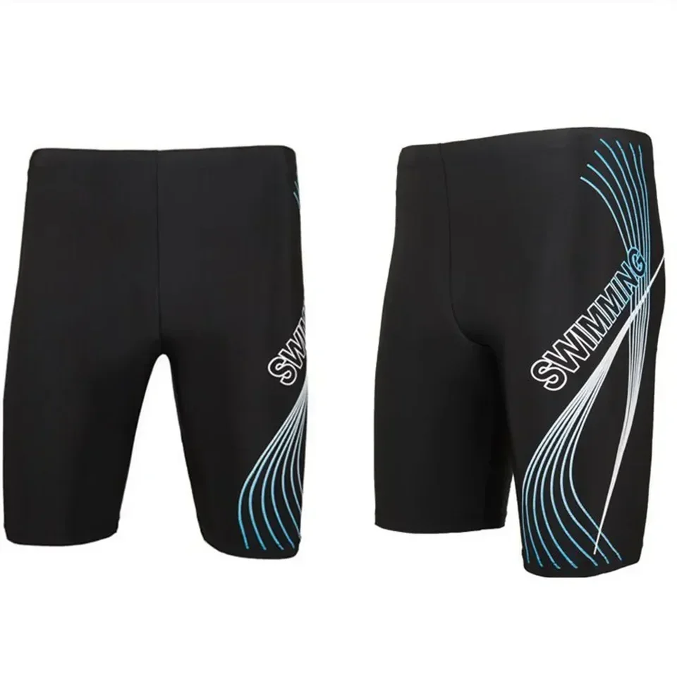 

New Swimsuit Mens Swimming Trunks Sexy Swimwear Quick-dry Boxer Shorts Tight Swim Trunks Plus Size Quick Dry Swimming