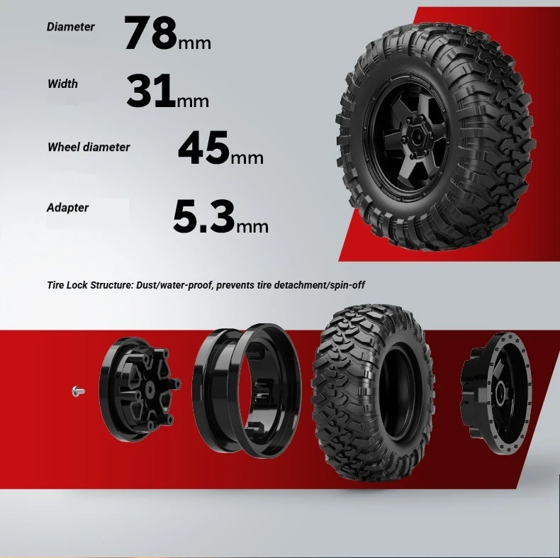 HongXing R22 off-road remote control crawler details
