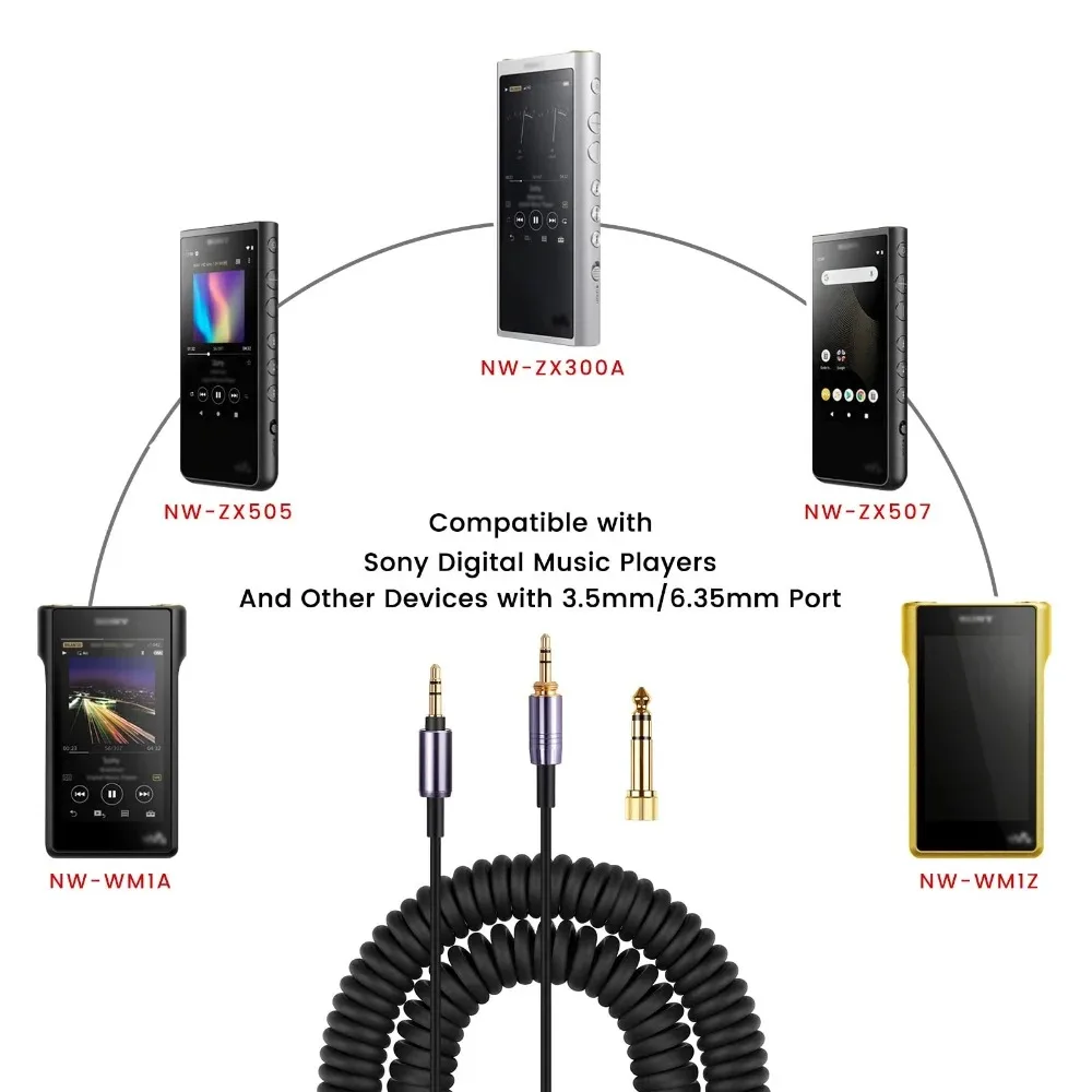 เปลี่ยนสายสัญญาณเสียงอัพเกรด Braided Tangle-Free สำหรับหูฟัง Sennheiser Urbanite XL Wireless Over-หูฟัง