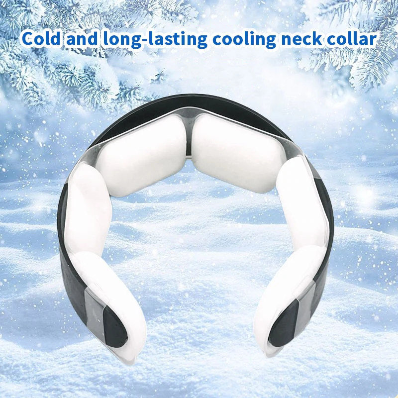 Cincin Tabung Pendingin Leher Cincin Pendingin Musim Panas Lingkaran Leher Cincin Pendingin Leher Dapat Digunakan Kembali Tabung Bantalan Es untuk Dewasa Jogging Memancing