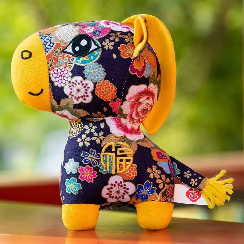 2026 الحصان العام التميمة أفخم دمية الكرتون محظوظ الصينية زودياك المهر ألعاب من القطيفة السنة الجديدة تزيين مُثبت الربيع مهرجان الهدايا #4