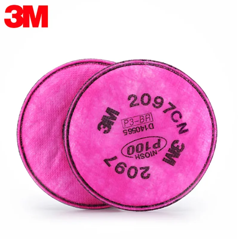 3M 2097 Particulate Filter  With Gas Mask 6200, 7502 Use Series Respirator