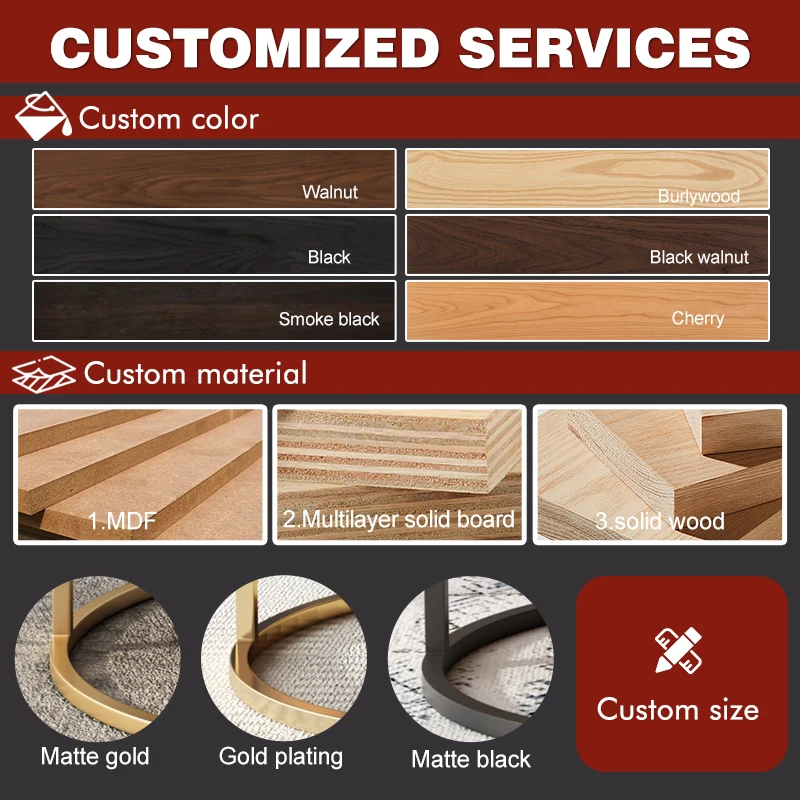 طاولة قهوة خشبية مثلثة بسيطة وحديثة مصممة لطاولة مركزية إبداعية بحجم غرفة المعيشة ديكور فيلا مستطيلة للمنزل #3