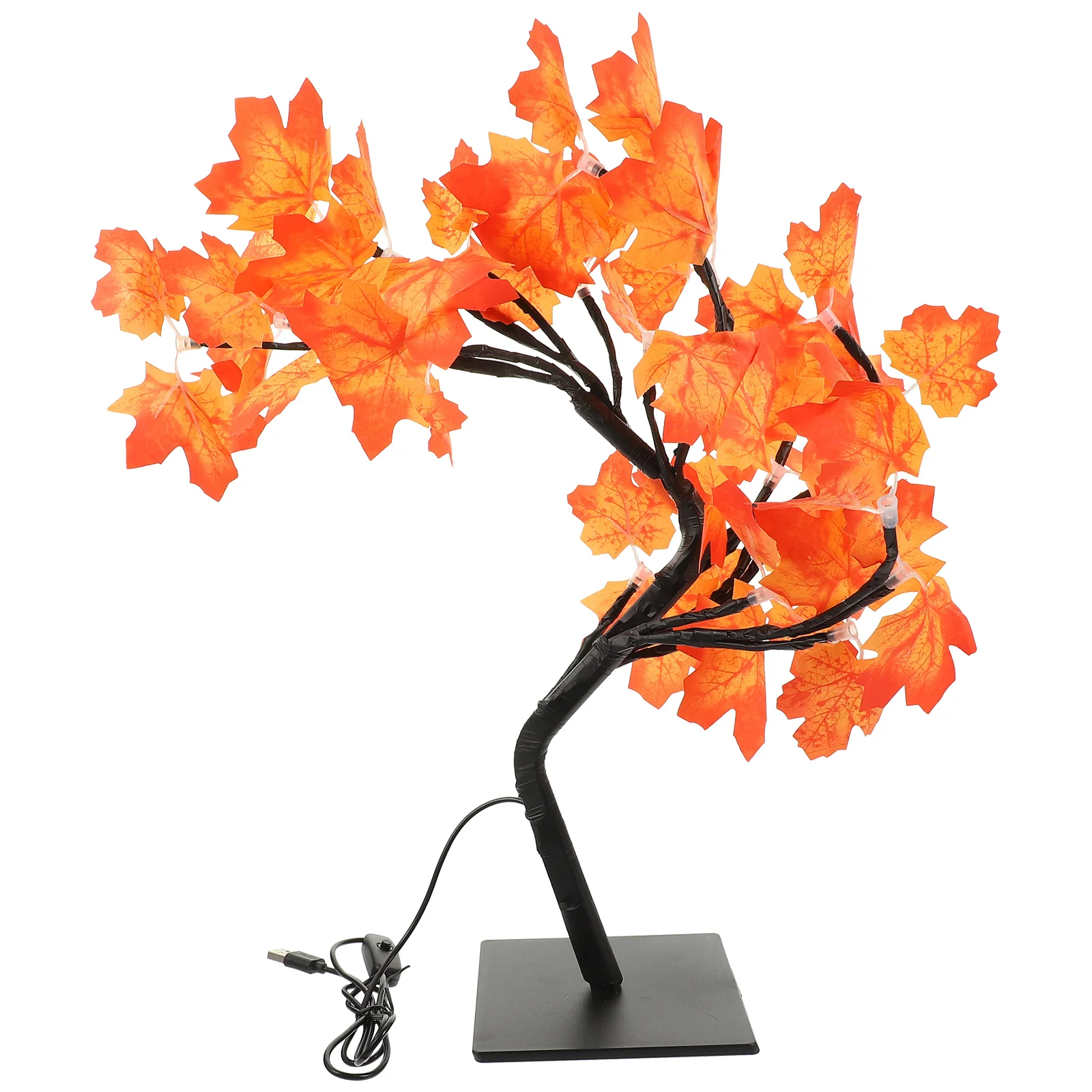 Table Lamp for Office Desk Decor LED Maple Tree Light up Trees Indoor Bedside Lights