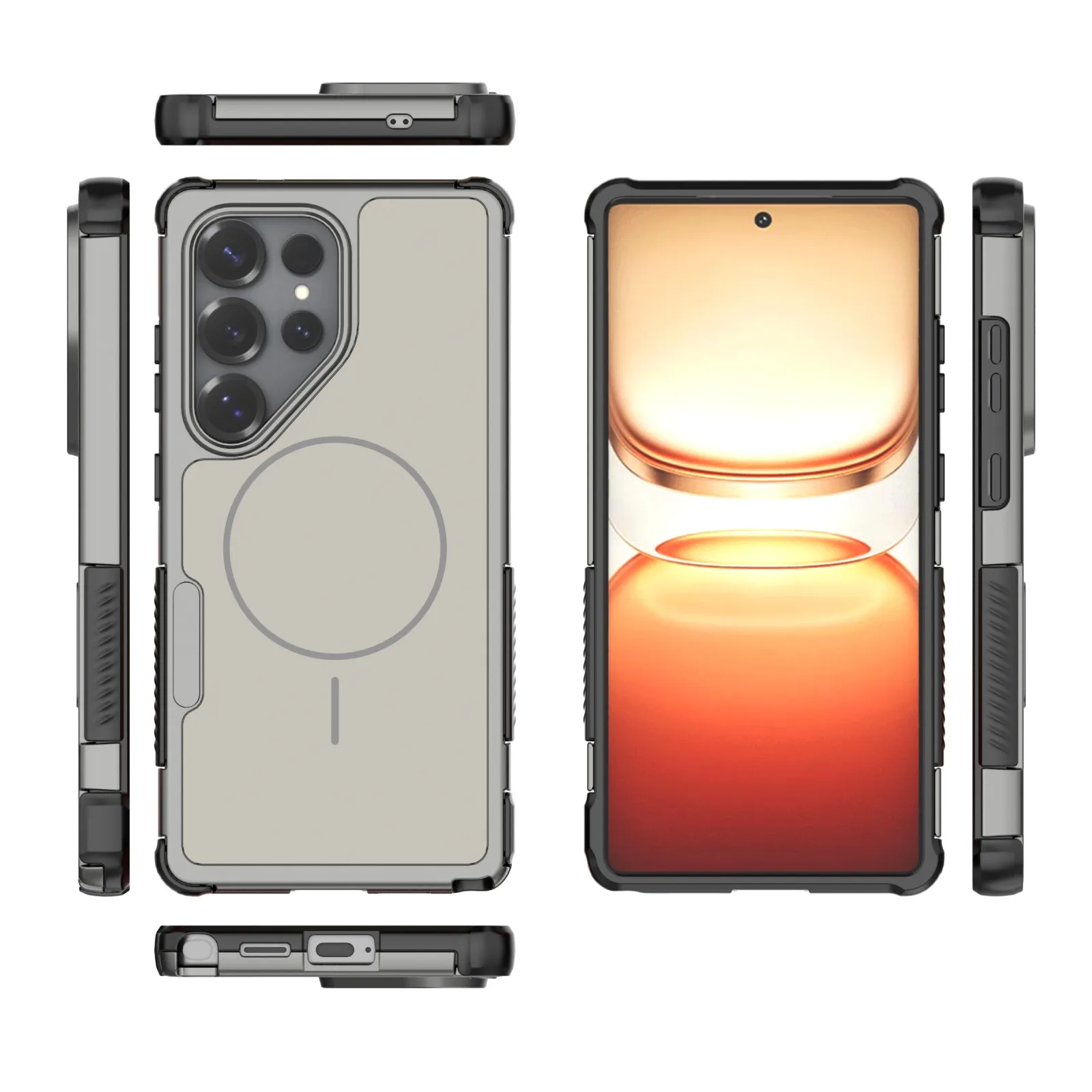 Phone Case For Samsung Galaxy A57 A26 A36 A56 A17 Shock proof Magnetic bumper and Backplate Back Covers