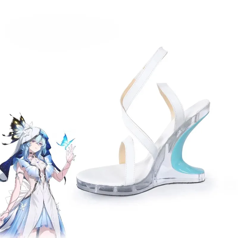 

Обувь для косплея Wuthering Waves The Shorekeeper, реквизит для игровых персонажей, карнавальная обувь на Хэллоуин для женщин по индивидуальному заказу