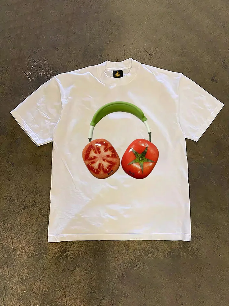 Loose Fit Short Sleeve T-Shirt Pure Cotton Double Thread Women's Style Heavyweight Couple's Tee Casual Summer Fashion