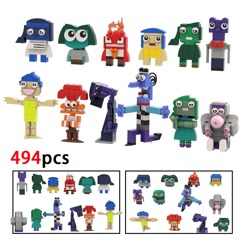 12 in 1 Insided Outed 2 Building Blocks Set Anime Action Figures Mini Model Toy for Halloween Decor Ideas Xmas Gift for Children