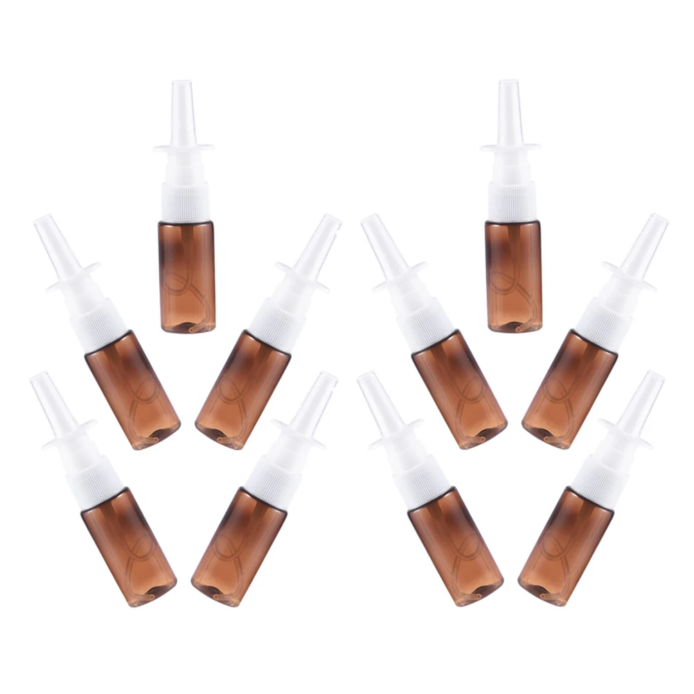 

10Pcs 10Ml Spray Bottle Clear Reusable Sprayer for Face Nose Saline Rinse Travel Friendly Direct Spray Dispenser Small