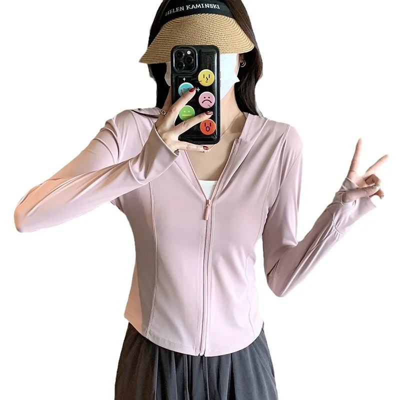 Women's Sunscreen Clothing Summer Ice Breathable Outdoor Thin Sunscreen Clothing Sports Jacket