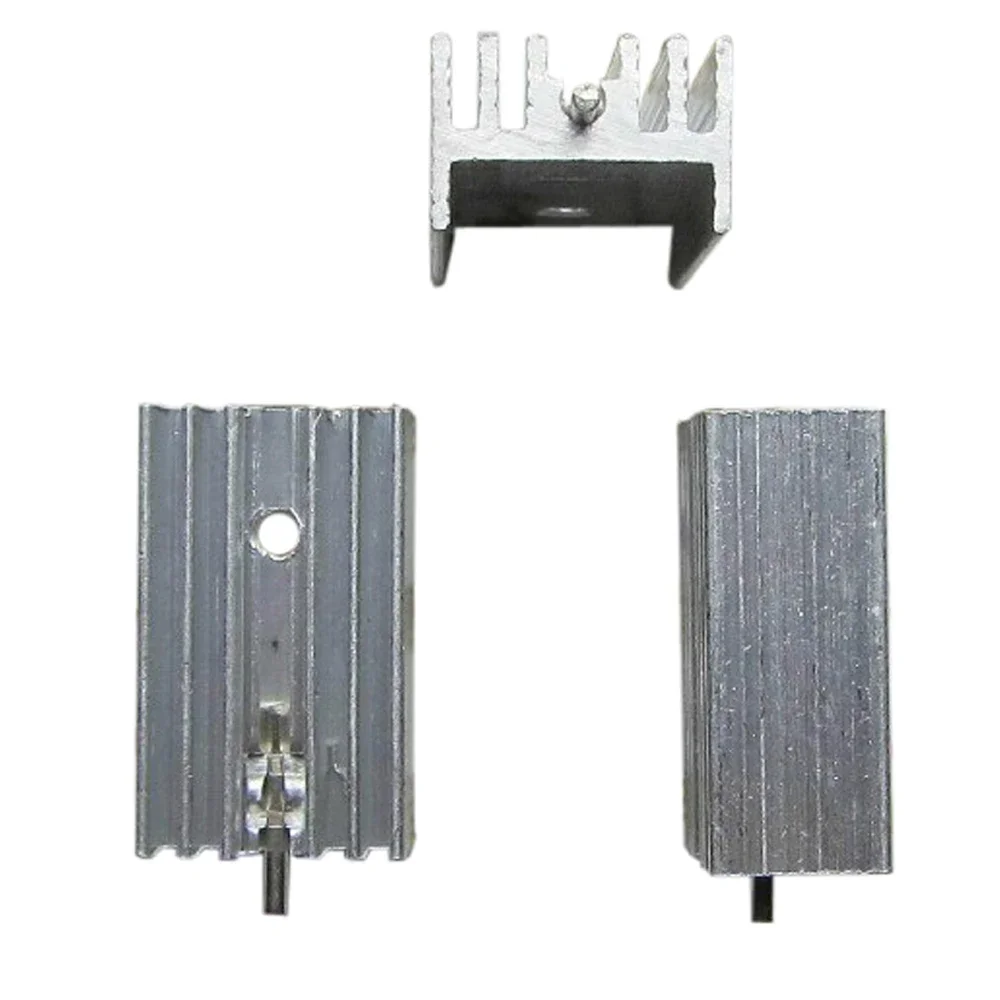 Free Shipping 20pcs HeatSink Heat Sink Radiator 25*15*10mm Small Radiator With Pin Head For TO-220 Triode - Silver