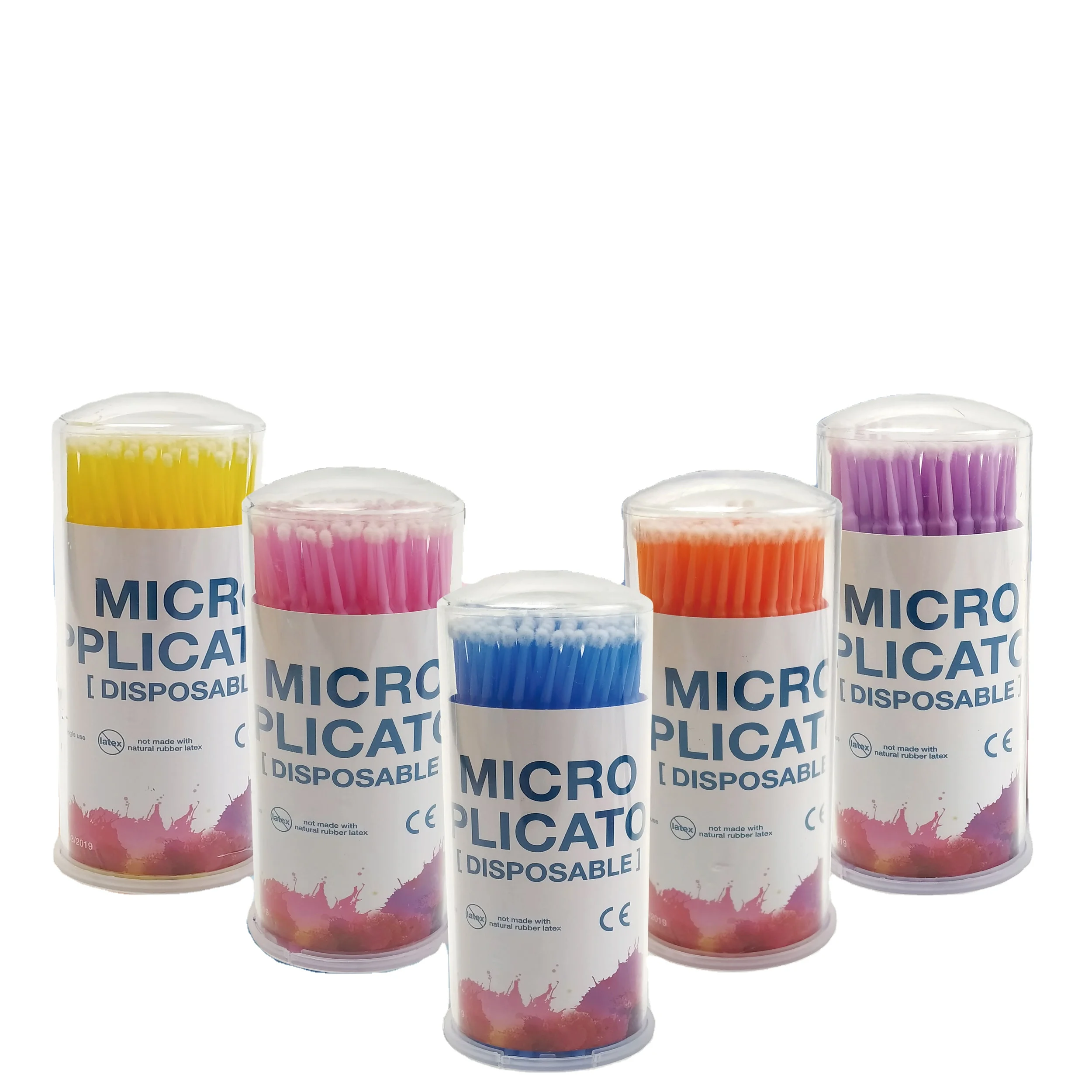 

50/100/200pcs Disposable Denta Ultra Fine Regular Cylinder Micro Brush Applicators