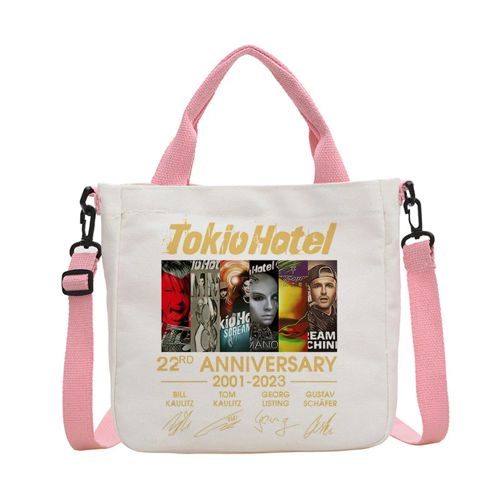 Music Tokio Hotel tote bag canvas  bolsas de tela shopper reusable sac cabas femme