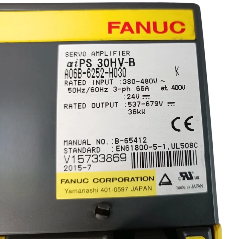 Fanuc A06B-6252-H030 Servo Amplifier Tested ok Expedited Delivery