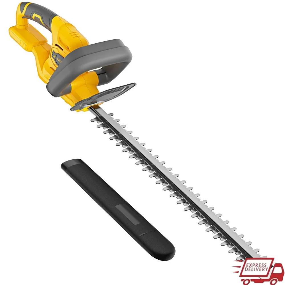 Cordless Hedge Trimmer 22'' Dual-Action Blade 1600RPM Brushless Motor Compatible with Dewalt 20V & 60V Battery Lightweight 4.8