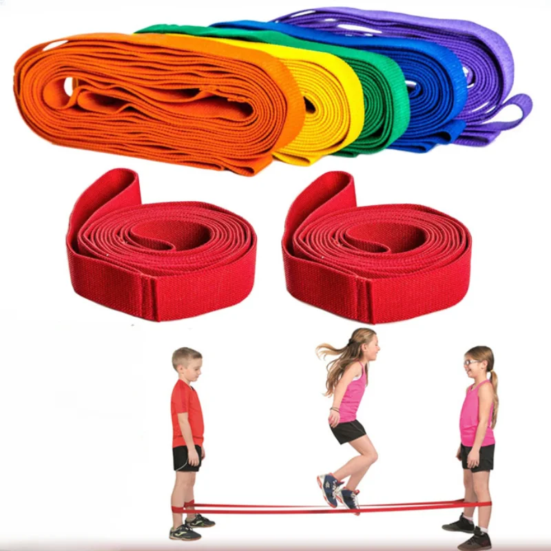 3M Rope Skipping High Elastic Band Multi Person Rubber Band Jumping Child\'s Sports Wide Rope Skipping Team Outdoor Rope Skipping