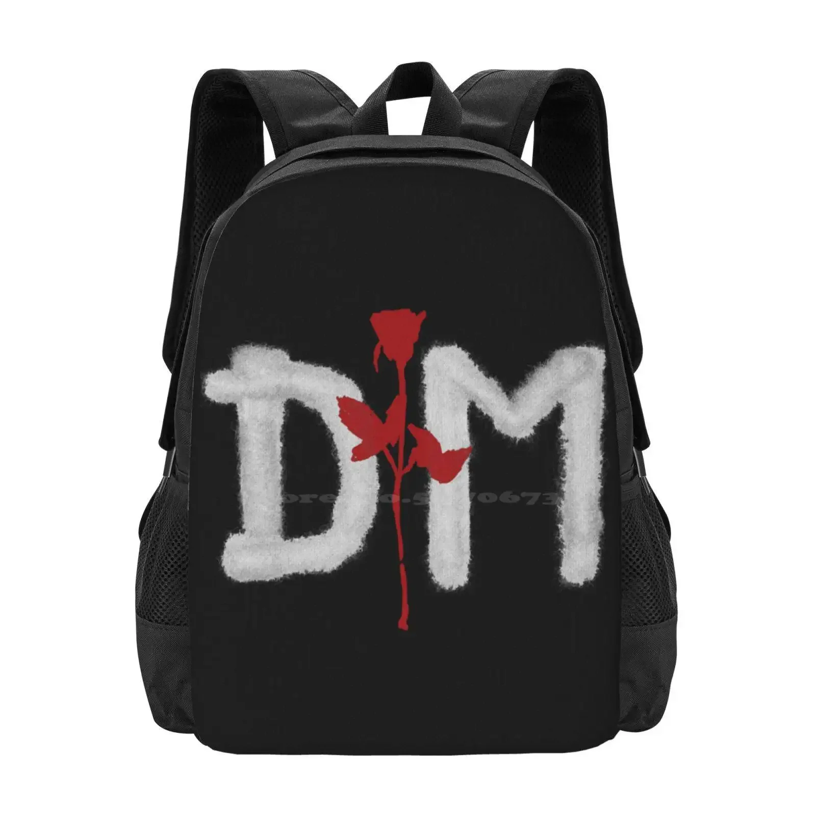 

Red Rose Center Hot Sale Schoolbag Backpack Fashion Bags Stuff Album Flower Electronic Techno Beautiful Rose Music Violator Dm