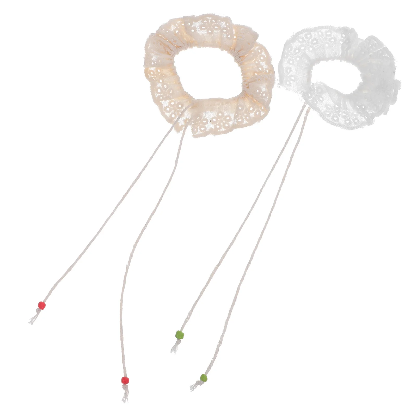 4 pçs mini coleiras de renda vintage colar falso para 10-17cm vestir-se exibição diy traje suprimentos decorativo pequeno colar artesanato