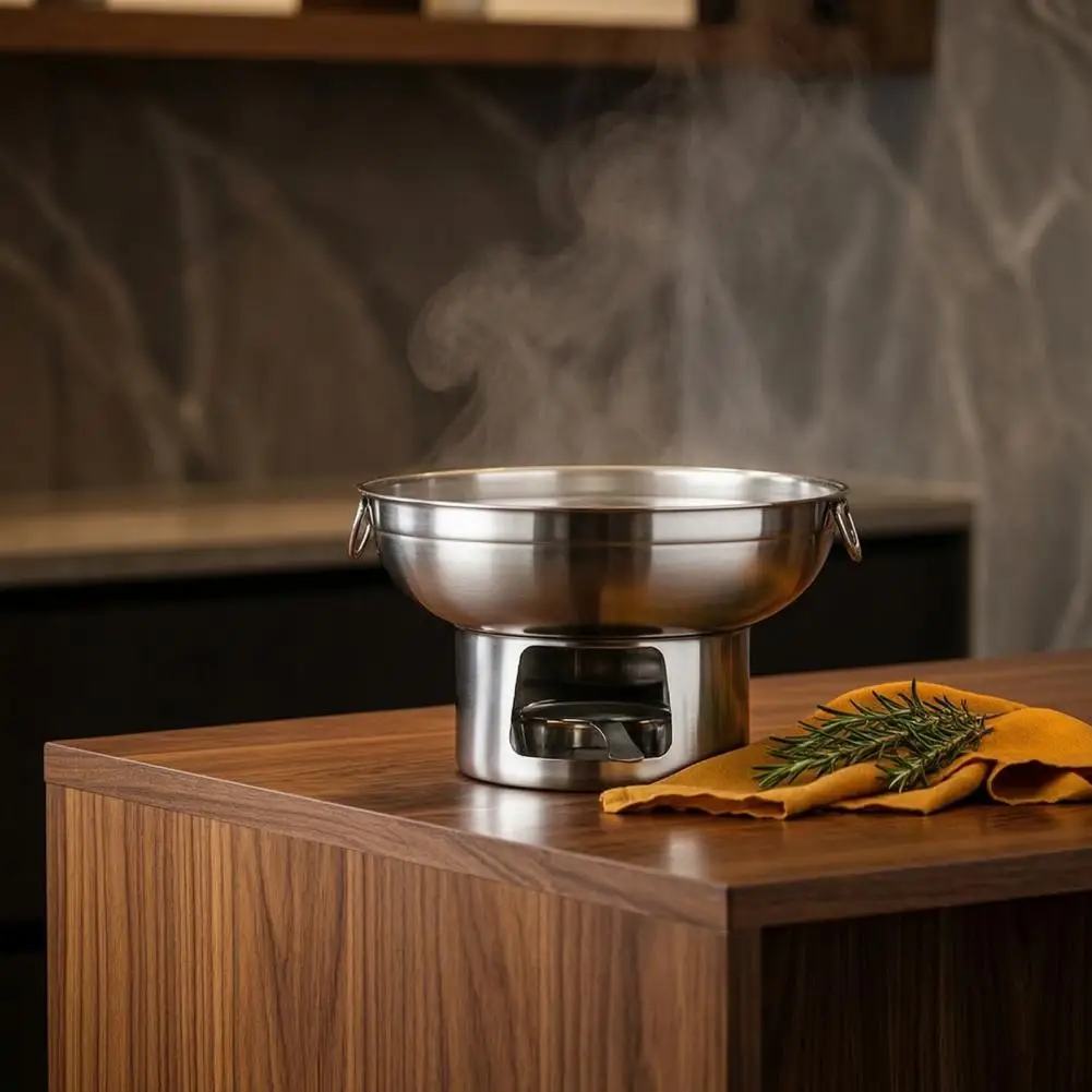 Shabu Shabu Pot for Induction Stove Stainless Steel Hot Pot for Induction Gas Stoves Detachable Round Cooking Pot Indoor Kitchen