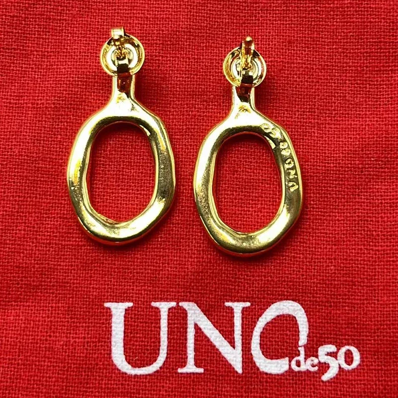 Luxury 2023 UNOde50 earring Bestseller Europeu e Americano de Alta Qualidade Brincos Geométricos Das Mulheres Romantic Jewelry G