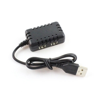 2 IN 1 7.4V 1000Mah x 2 XH-3P Quick USB Charger for Wltoys 144001 124019 12428 284131 K989 K969 XK K130 RC Car